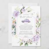 Paars rijden door Vrijgezellenfeest Kaart (Voorkant)