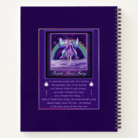Paars Rijnfee Notitieboek (Achterkant)