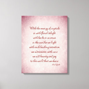 Paars Rode Holistisch gedicht kunstcanvas Canvas Afdruk