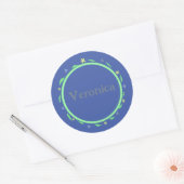  Paars Ronde Sticker (Envelop)