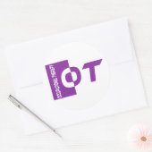 paars ronde sticker (Envelop)