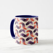 paars, rood, oranje en goud. mok (Voorkant links)