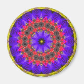 Paars, rood, zwart draaien ~ Verbluffend design Magneet (Voorkant)