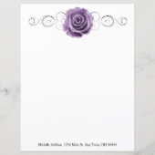 Paars Roos - Aangepast vel papier (Voorkant)