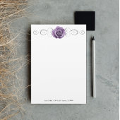 Paars Roos - Aangepaste schrijfbenodigdheden Briefpapier