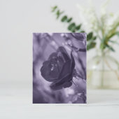 Paars Roos Briefkaart (Staand voorkant)