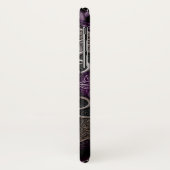 Paars Roos Celtic Knot Wrapping Paper Case-Mate iPhone Case (Achterkant/links)