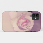  Paars Roos Cute Floral iPhone Case (Achterkant (horizontaal))