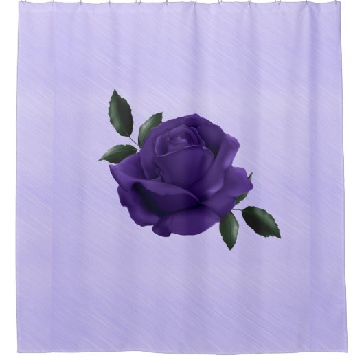 Paars Roos Douchegordijn (Voorkant)