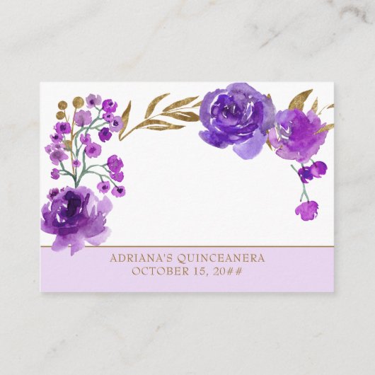 Paars Roos en goudlef Informatiekaartje (Achterkant)