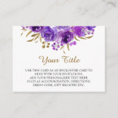 Paars Roos en goudlef Informatiekaartje (Voorkant)