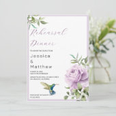 Paars Roos en kalkoenen Kaart (Staand voorkant)