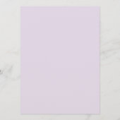 Paars Roos en kolibrie Menu (Achterkant)