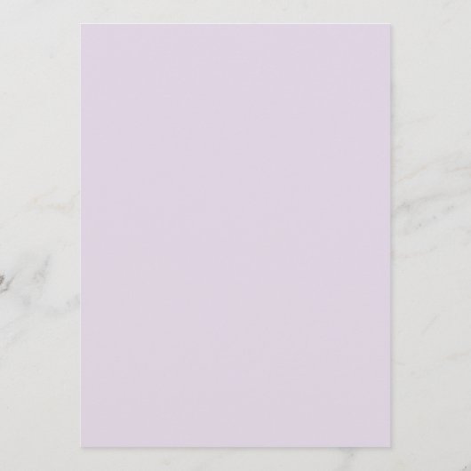 Paars Roos en kolibrie Menu (Achterkant)