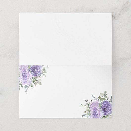 Paars Roos Eucalyptus botanische flora Plaatskaartje (Buitenkant ongevouwen)
