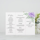 Paars Roos Floral Eucalyptus Wedding Ceremonie (Staand voorkant)