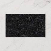 Paars Roos Floral Spiderweb - Dall Wedding Table Plaatskaartje (Achterkant)