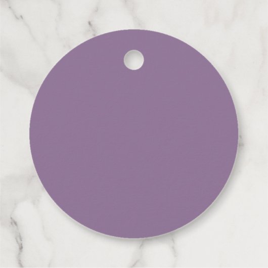 Paars Roos Floral Wedding Favor Labels (Achterkant)