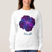 Paars Roos Flower Bouquet Personalized Trui (Voorkant)