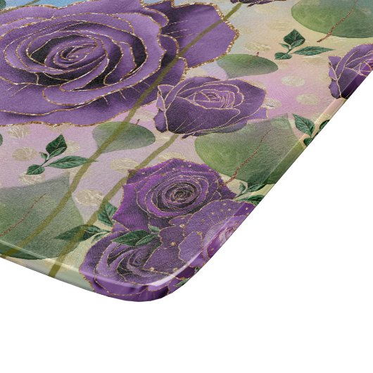 Paars Roos Gold Highlight: Klaar voor strips Snijplank (Hoek)