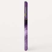 Paars Roos Gold Liquid Ink Marble Elegant Case-Mate iPhone Case (Achterkant/links)