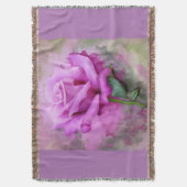 Paars roos gooien. deken (Voorkant Verticaal)