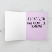 PAARS ROOS HOUDT VAN JE VORIGE WENSKAART KAART (Binnen)