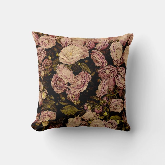  paars roos kussen (Voorkant)
