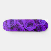 Paars Roos, levendige paarse blauwe bloemen Persoonlijk Skateboard (Horizontaal)