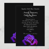 Paars Roos met waterdruppels Kaart (Voorkant / Achterkant)