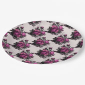 Paars Roos Papieren Bordje (Gekanteld)