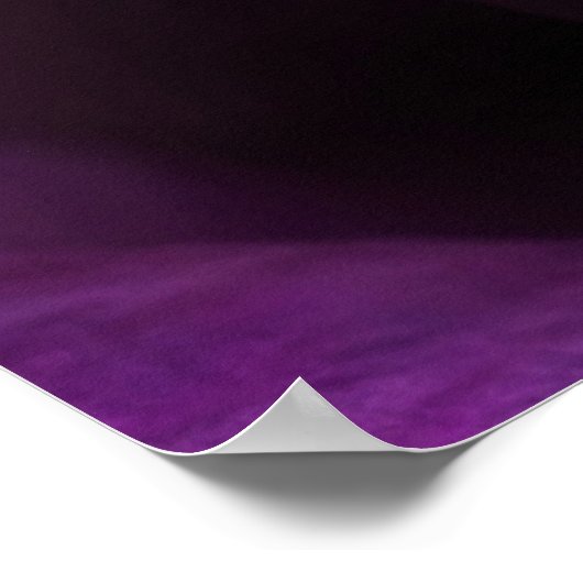 Paars Roos Poster (Hoek)