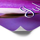 Paars Roos Poster (Hoek)