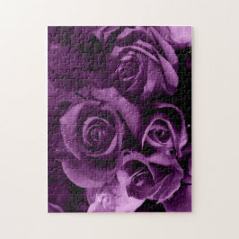 Paars Roos Puzzle Legpuzzel