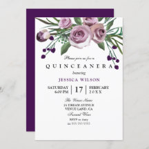 Paars Roos Quinceanera