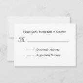 Paars Roos RSVP-reiskaart RSVP Kaartje (Achterkant)