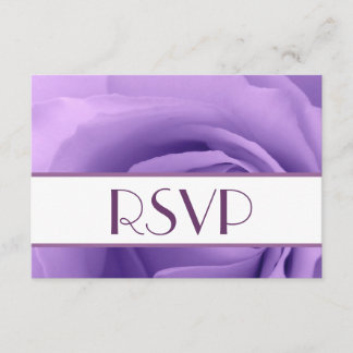 Paars Roos RSVP-reiskaart RSVP Kaartje