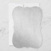 Paars Roos Silver Wonderland Sweet 16 Invite Kaart (Achterkant)