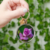 Paars Roos Sleutelhanger (Hand)