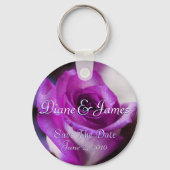 Paars Roos Sleutelhanger (Voorkant)