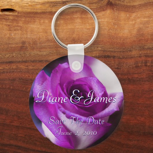 Paars Roos Sleutelhanger (Voorkant)