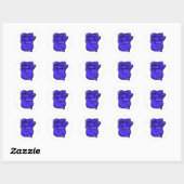 Paars Roos Sticker (Vel)