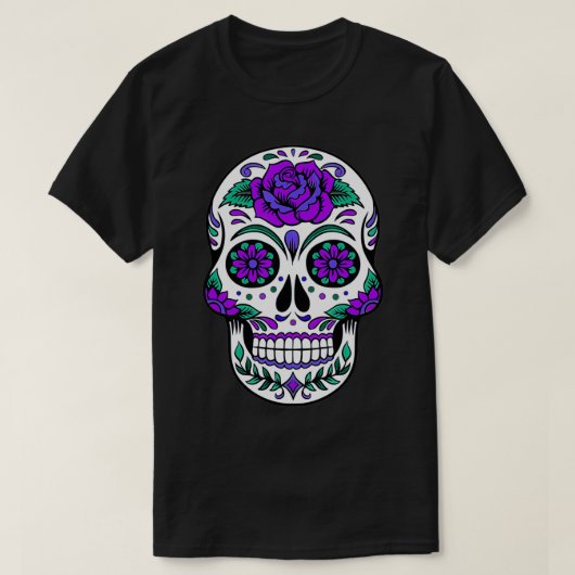 Paars Roos Suikerhuid T-shirt (Design voorkant)