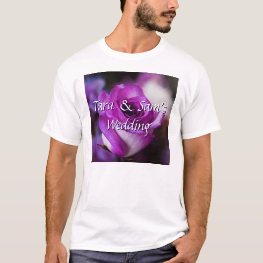 Paars Roos T-shirt (Voorkant)