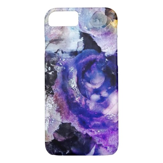 Paars Roos telefoongeval Case-Mate iPhone Case (Achterkant)