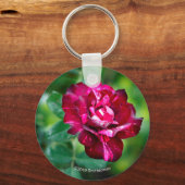 Paars Roos Tiger Sleutelhanger (Voorkant)