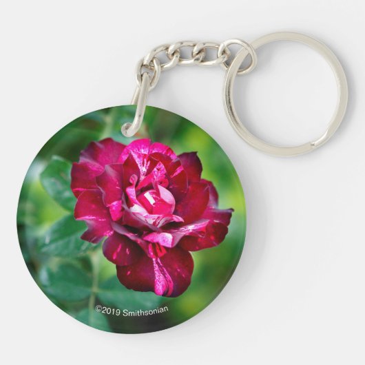 Paars Roos Tiger Sleutelhanger (Achterkant)