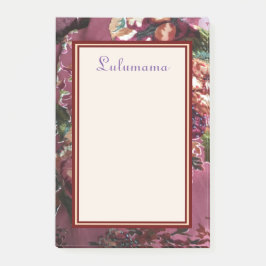 Paars ROOS TONES BEADED CUT VELVET afbeelding Post-it® Notes