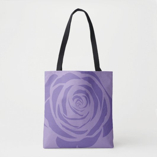 Paars roos tote bag (Voorkant)