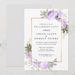 Paars Roos — Uitnodiging van de Floral Engagement